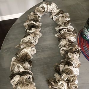 Scarf - Beautiful & knitted by hand. NWOT. 52”